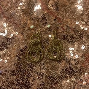 Gold Dangling Earrings